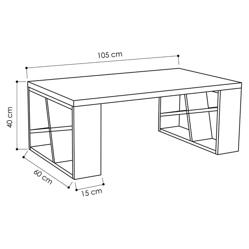 ჟურნალების მაგიდა Nuvo IS0670