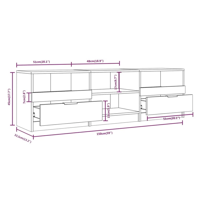 ტელევიზორის მაგიდა Nuvo IS0812