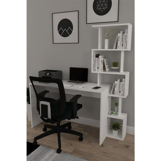 საოფისე და სამეცადინო მაგიდა თაროებით Nuvo IS0685