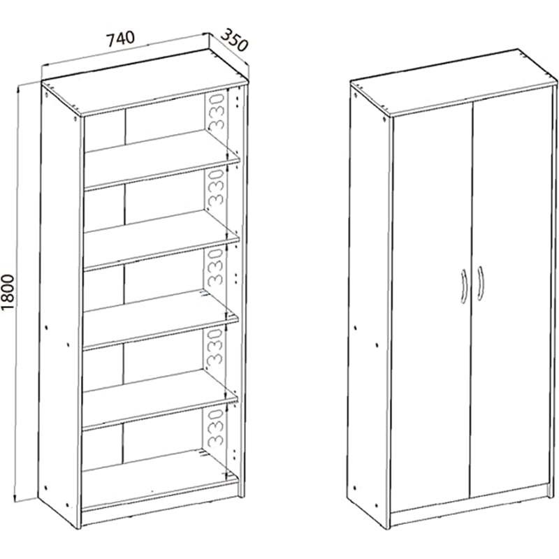 გარდერობი Nuvo IS0371