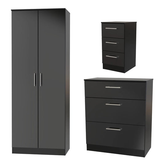 საძინებლის სამეული (გარდერობი, კომოდი და ტუმბო) - Nuvo IS0852