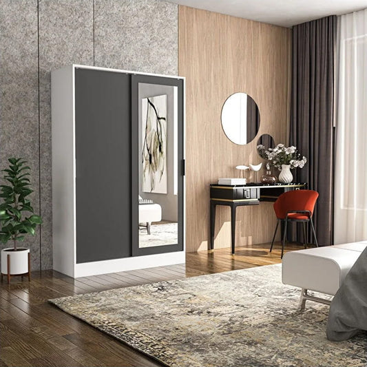 გარდერობი სარკით Nuvo IS0987