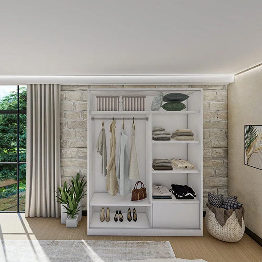 გარდერობი სარკით Nuvo IS0973