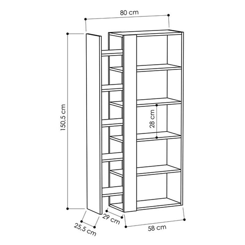 წიგნების თარო Nuvo IS0460