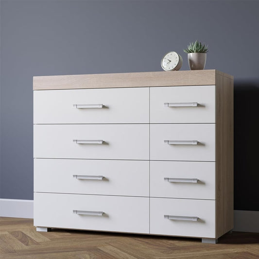 საძინებლის ორეული (გარდერობი და კომოდი) - Nuvo IS0861