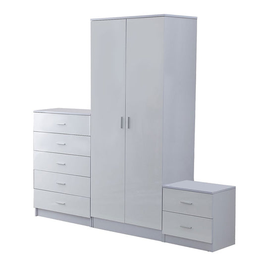 საძინებლის სამეული (გარდერობი, კომოდი და ტუმბო) - Nuvo IS0866