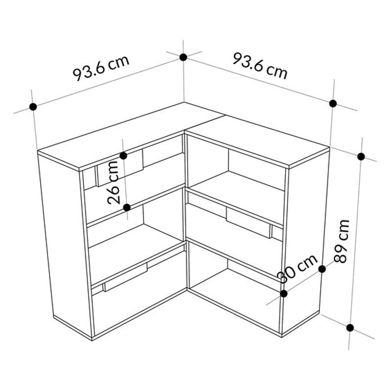 კუთხის თარო Nuvo IS0426