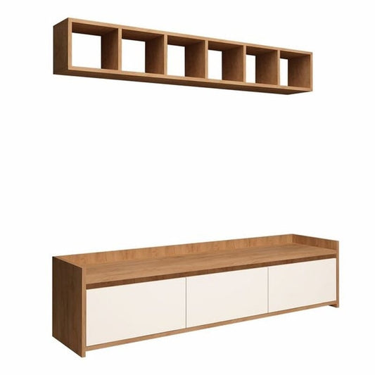 ტელევიზორის მაგიდა თაროებით და სათავსოებით Nuvo 10056