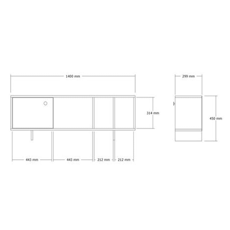 ტელევიზორის მაგიდა Nuvo IS0437