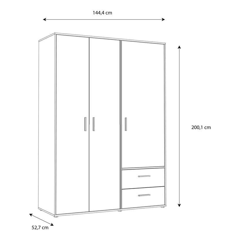 გარდერობი Nuvo IS0835