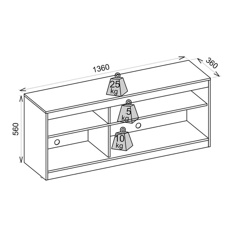 ტელევიზორის მაგიდა Nuvo IS0305