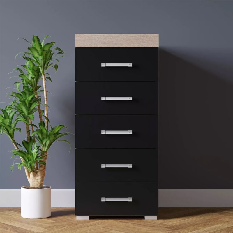 საძინებლის ორეული (გარდერობი და კომოდი) - Nuvo IS0858