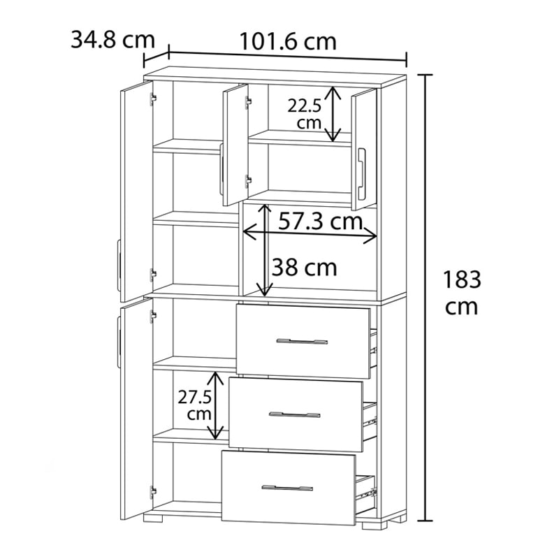 სამზარეულოს კარადა Nuvo IS0900