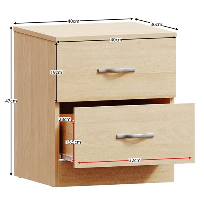 საძინებლის ოთხეული (გარდერობი, კომოდი და 2 ტუმბო) - Nuvo IS0796