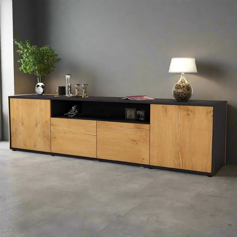 ტელევიზორის მაგიდა განათებით Nuvo IS0177 Colour