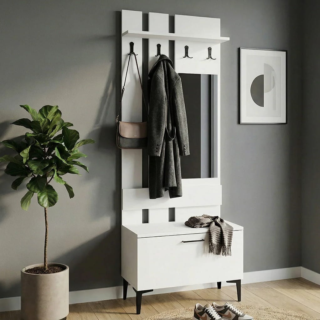 შემოსასვლელის კარადა სარკით Nuvo IS10115