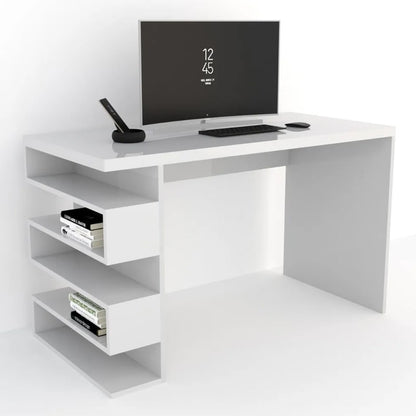 საოფისე და სამეცადინო მაგიდა თაროებით Nuvo IS0776