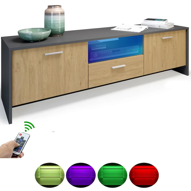 ტელევიზორის მაგიდა განათებით Nuvo IS0166 Colour