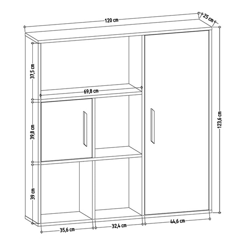 წიგნების თარო Nuvo IS0532
