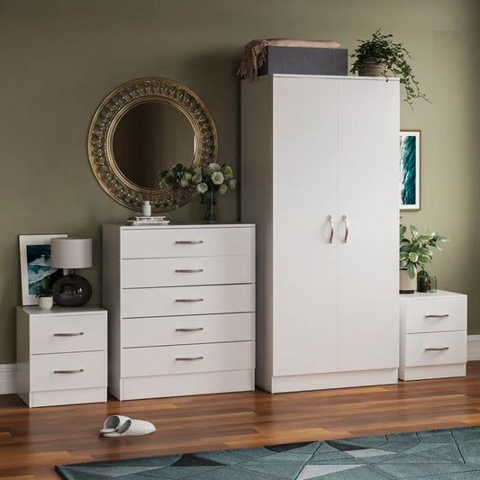 საძინებლის ოთხეული (გარდერობი, კომოდი და 2 ტუმბო) - Nuvo IS0797