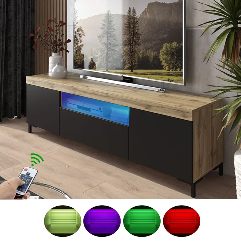 ტელევიზორის მაგიდა განათებით Nuvo IS0163 Colour