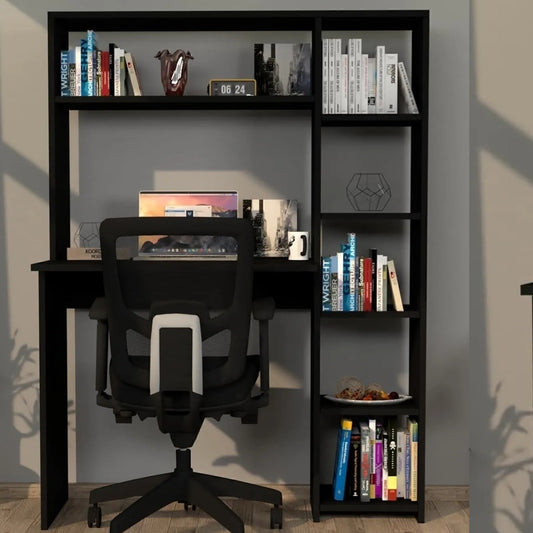 სამეცადინო/კომპიუტერის მაგიდა თაროებით Nuvo IS0645