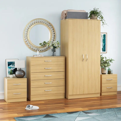 საძინებლის ოთხეული (გარდერობი, კომოდი და 2 ტუმბო) - Nuvo IS0796