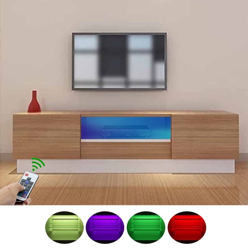 ტელევიზორის მაგიდა განათებით Nuvo IS0084 Colour