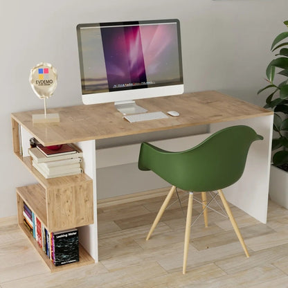 სამეცადინო/კომპიუტერის მაგიდა თაროებით Nuvo IS0647