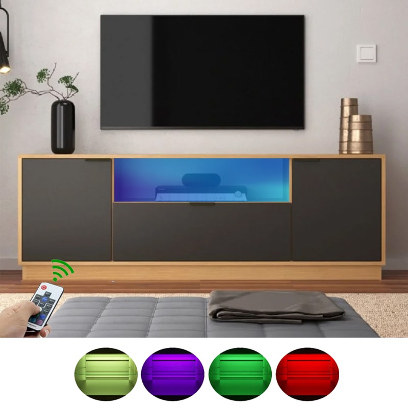 ტელევიზორის მაგიდა განათებით Nuvo IS0299 Colour