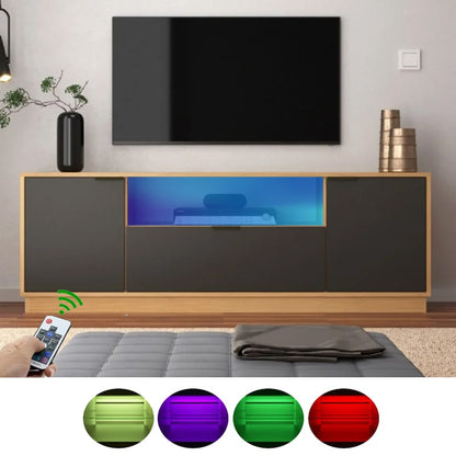 ტელევიზორის მაგიდა განათებით Nuvo IS0299 Colour