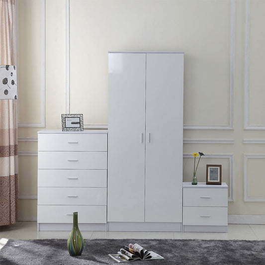 საძინებლის სამეული (გარდერობი, კომოდი და ტუმბო) - Nuvo IS0866