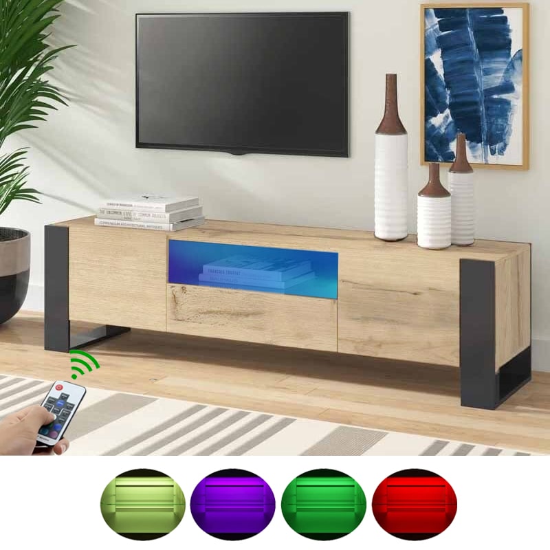 ტელევიზორის მაგიდა განათებით Nuvo IS0042 Colour