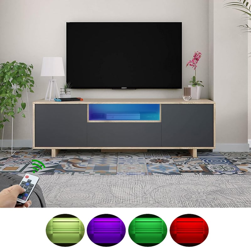 ტელევიზორის მაგიდა განათებით Nuvo IS0170 Colour