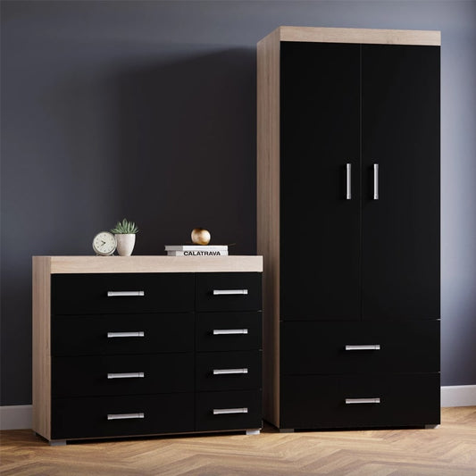 საძინებლის ორეული (გარდერობი და კომოდი) - Nuvo IS0860