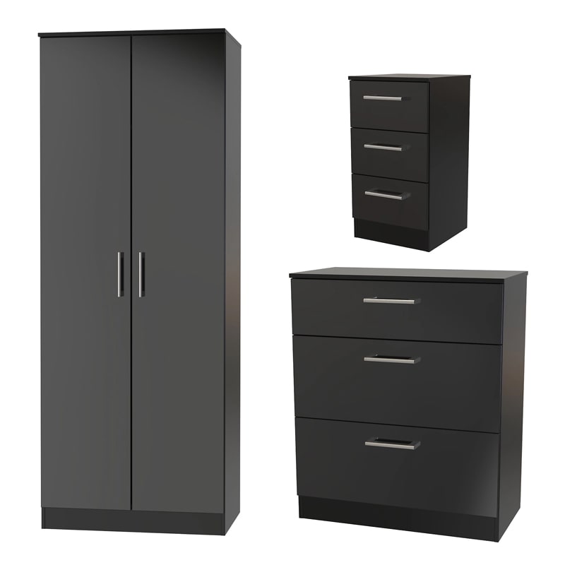 საძინებლის სამეული (გარდერობი, კომოდი და ტუმბო) - Nuvo IS0852