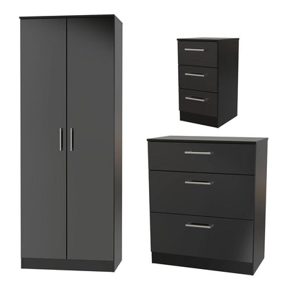 საძინებლის სამეული (გარდერობი, კომოდი და ტუმბო) - Nuvo IS0852