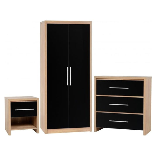 საძინებლის სამეული (გარდერობი, კომოდი და ტუმბო) - Nuvo IS0865