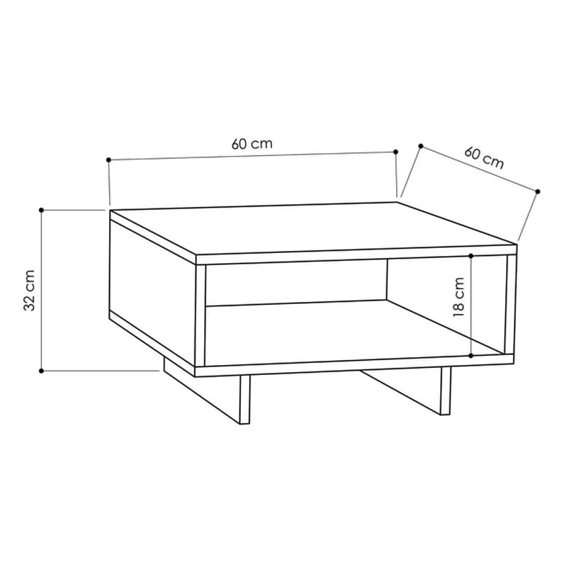ჟურნალების მაგიდა Nuvo IS0677