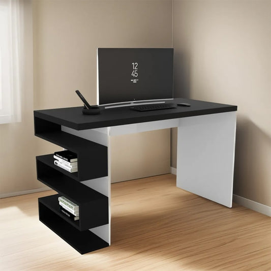 საოფისე და სამეცადინო მაგიდა თაროებით Nuvo IS0775