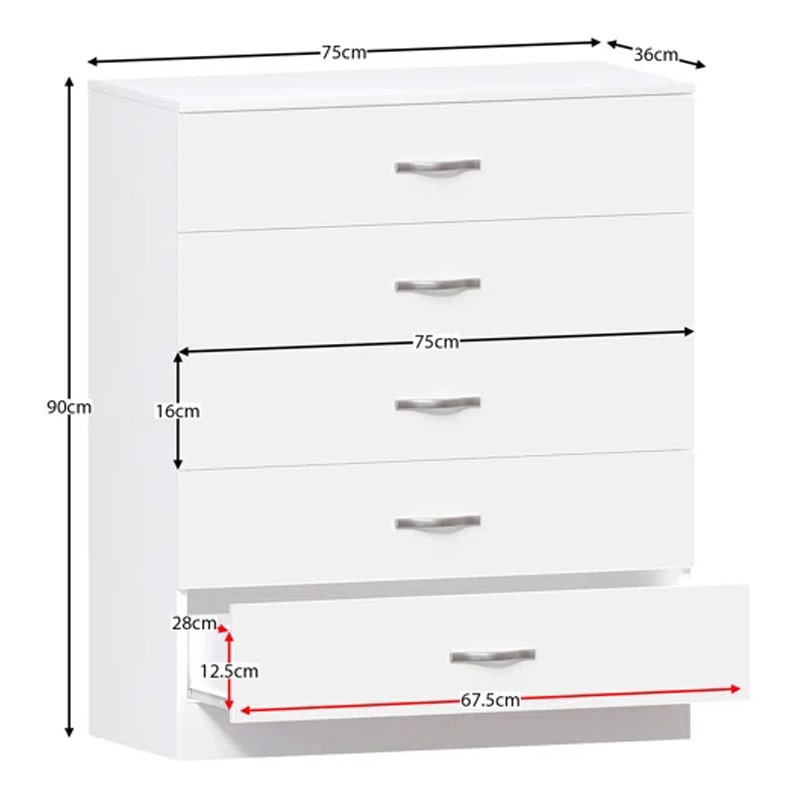 საძინებლის ოთხეული (გარდერობი, კომოდი და 2 ტუმბო) - Nuvo IS0797