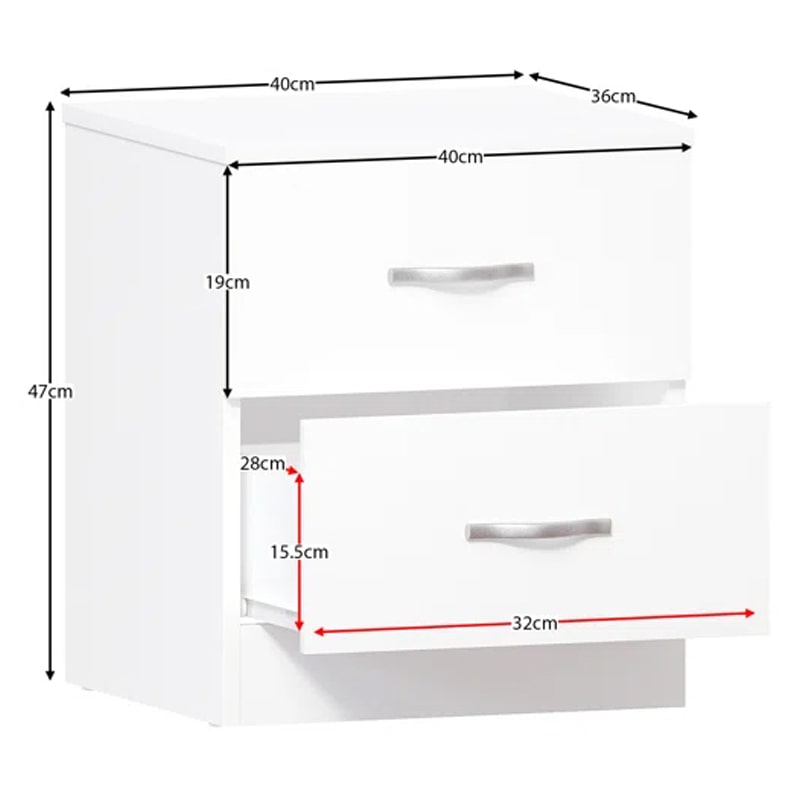 საძინებლის ოთხეული (გარდერობი, კომოდი და 2 ტუმბო) - Nuvo IS0797