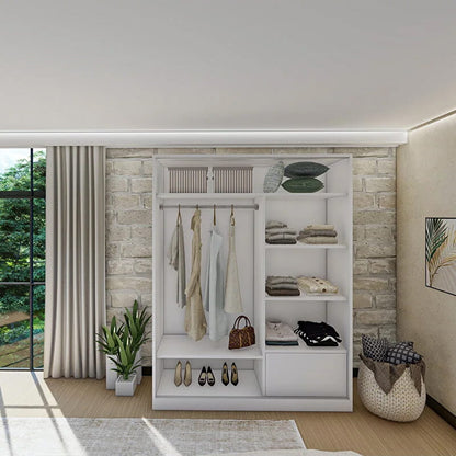 გარდერობი სარკით Nuvo IS0973