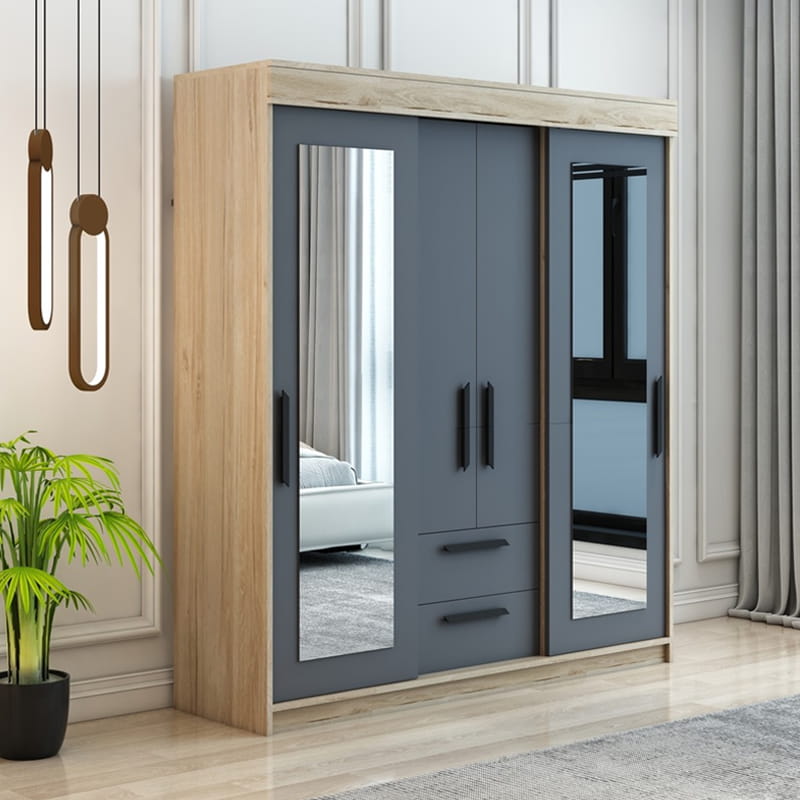 გარდერობი სარკით Nuvo IS0974