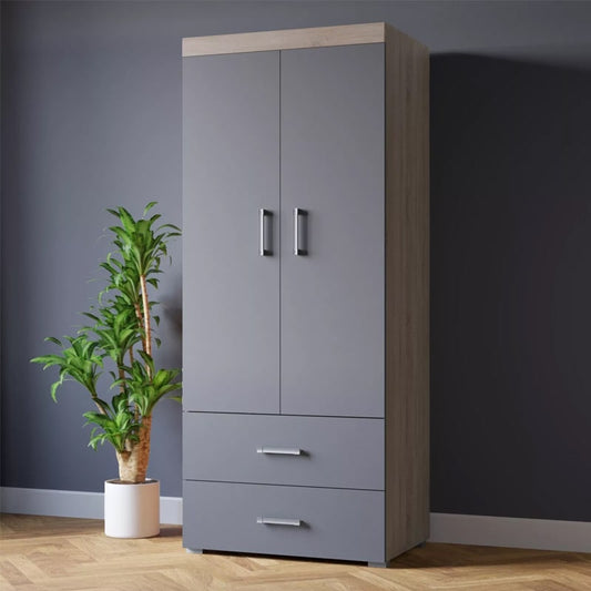 საძინებლის ორეული (გარდერობი და კომოდი) - Nuvo IS0857