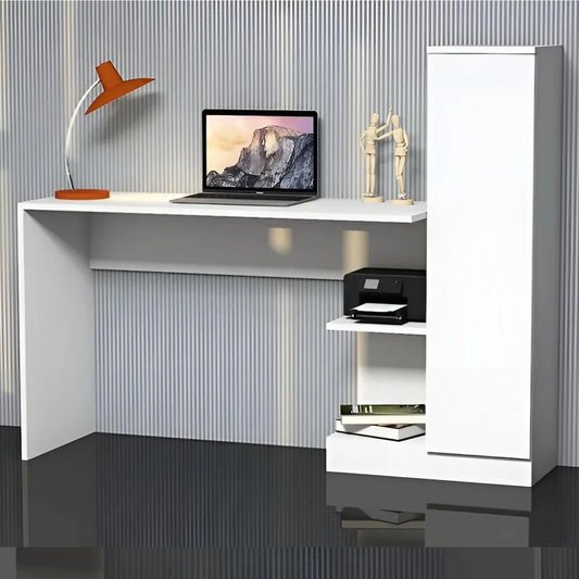 სამეცადინო/კომპიუტერის მაგიდა თაროებით და სათავსოებით Nuvo IS0653