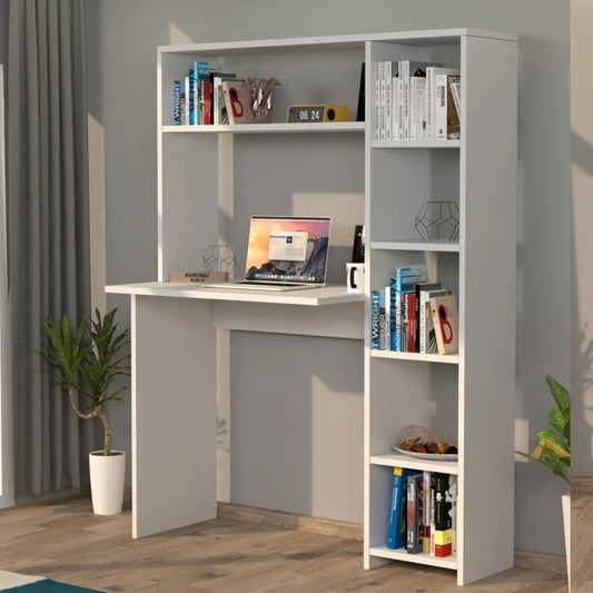 სამეცადინო/კომპიუტერის მაგიდა თაროებით Nuvo IS0643