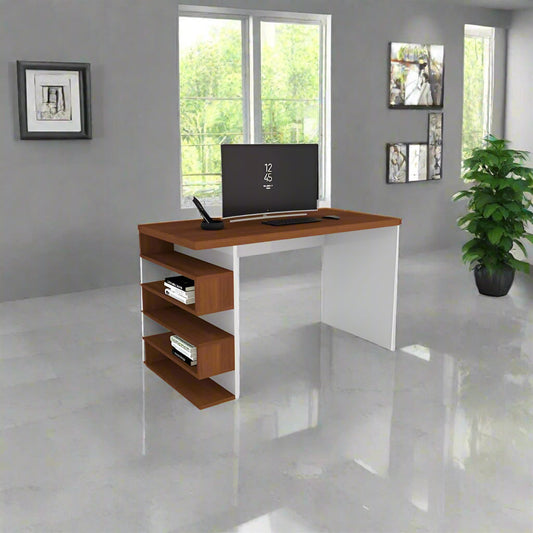 საოფისე და სამეცადინო მაგიდა თაროებით Nuvo IS0777