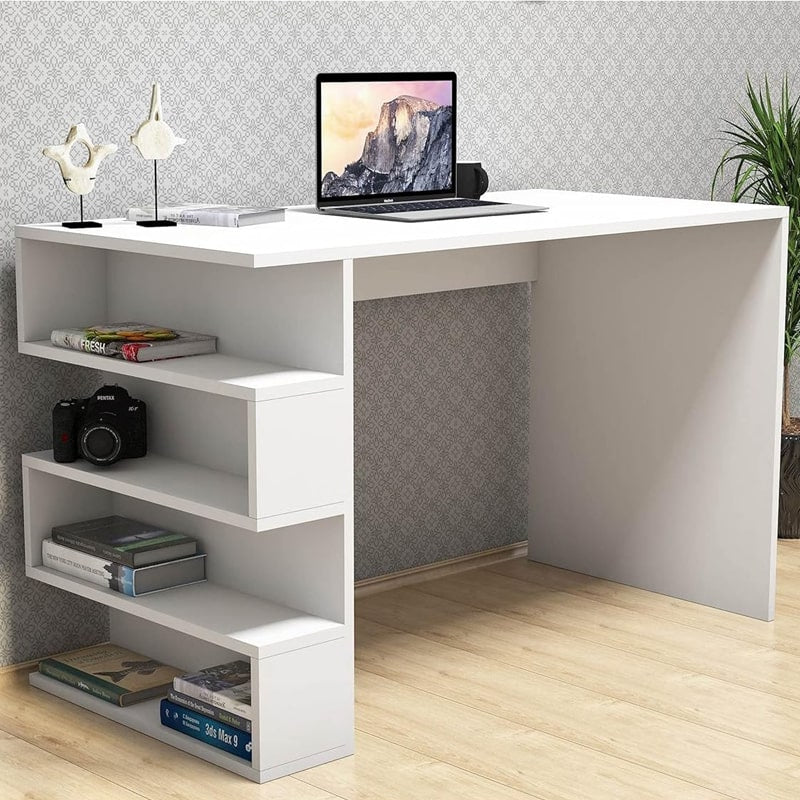 საოფისე და სამეცადინო მაგიდა თაროებით Nuvo IS0776