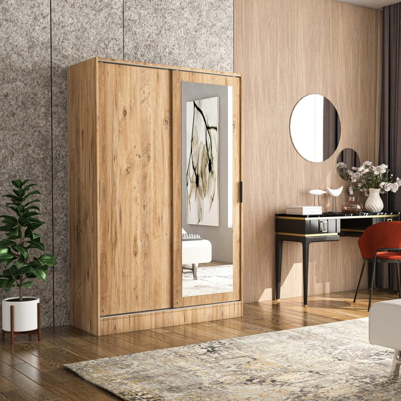 გარდერობი სარკით Nuvo IS0985